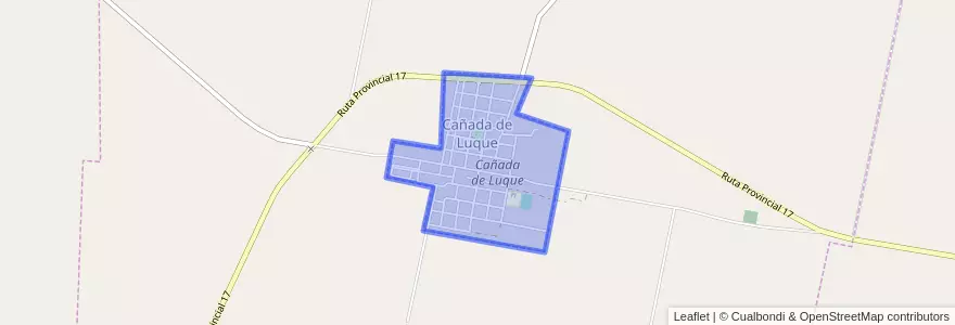 Mapa de ubicacion de Cañada de Luque.