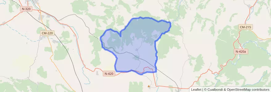 Mapa de ubicacion de Cañada del Hoyo.