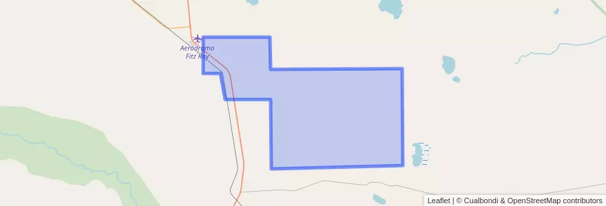 Mapa de ubicacion de Cañadón Osco.