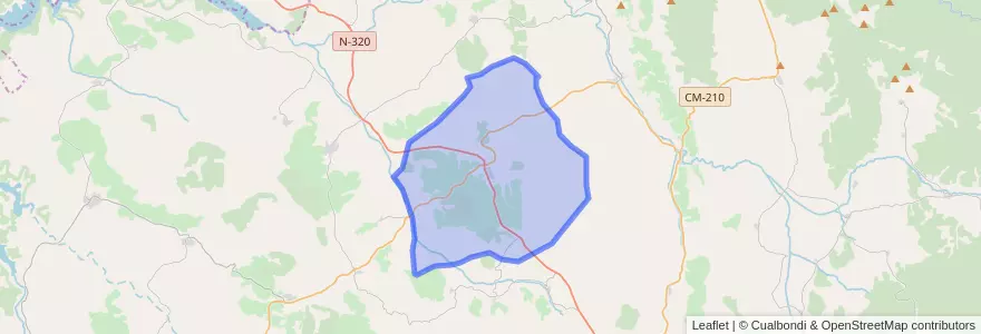 Mapa de ubicacion de Cañaveras.