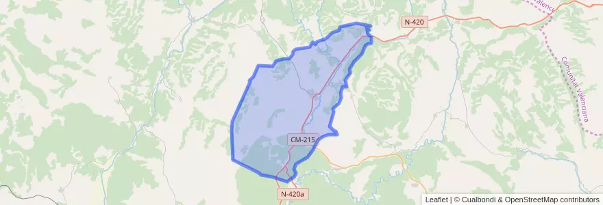 Mapa de ubicacion de Cañete.