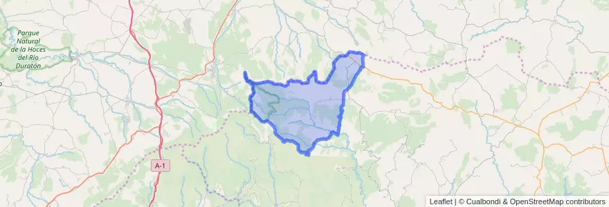 Mapa de ubicacion de Cantalojas.