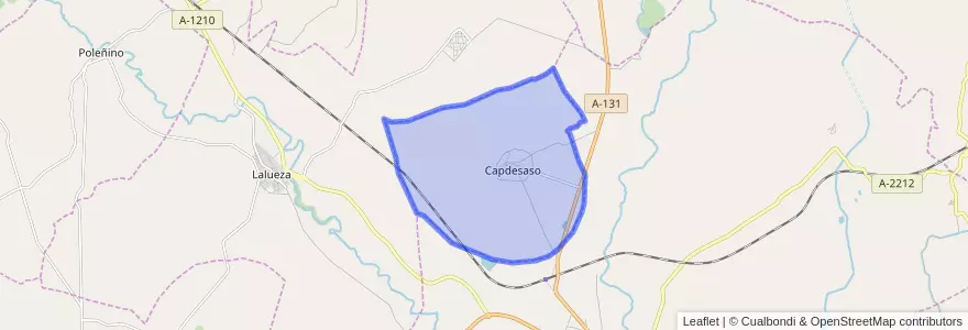 Mapa de ubicacion de Capdesaso.