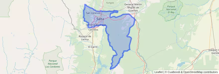 Mapa de ubicacion de Capital.