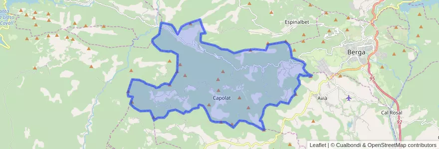 Mapa de ubicacion de Capolat.