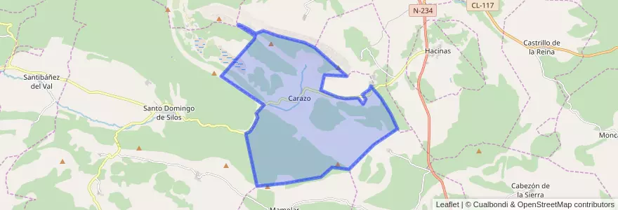 Mapa de ubicacion de Carazo.