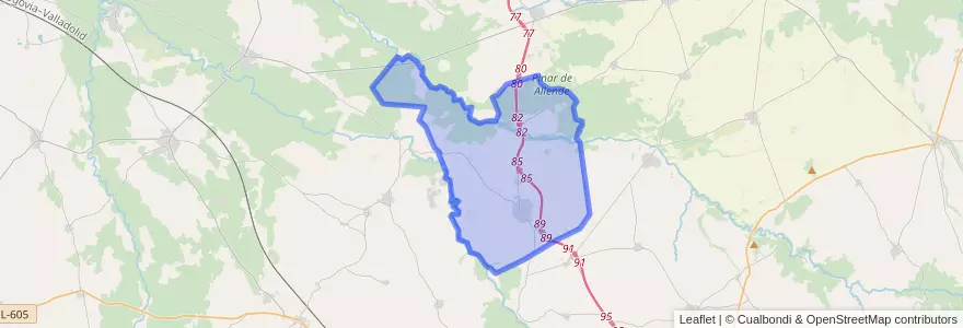 Mapa de ubicacion de Carbonero el Mayor.