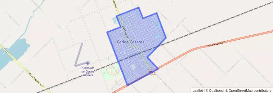 Mapa de ubicacion de Carlos Casares.