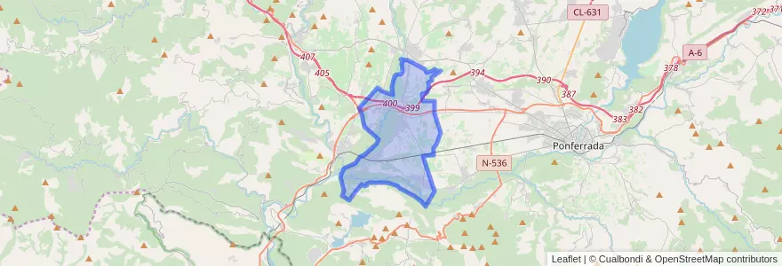 Mapa de ubicacion de Carracedelo.