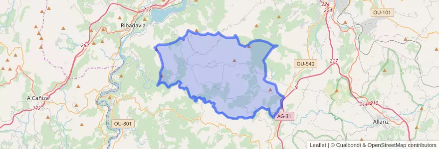 Mapa de ubicacion de Cartelle.