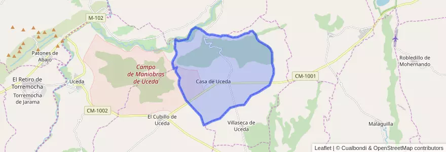 Mapa de ubicacion de Casa de Uceda.