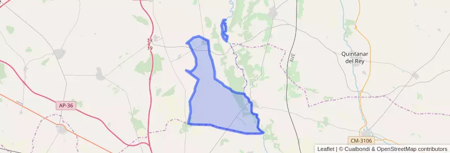 Mapa de ubicacion de Casas de Benítez.