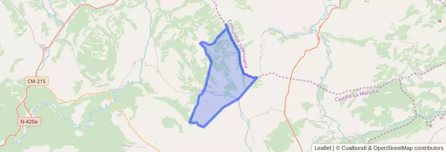 Mapa de ubicacion de Casas de Garcimolina.