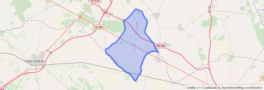 Mapa de ubicacion de Casas de los Pinos.