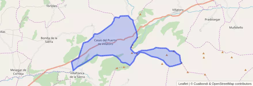 Mapa de ubicacion de Casas del Puerto.
