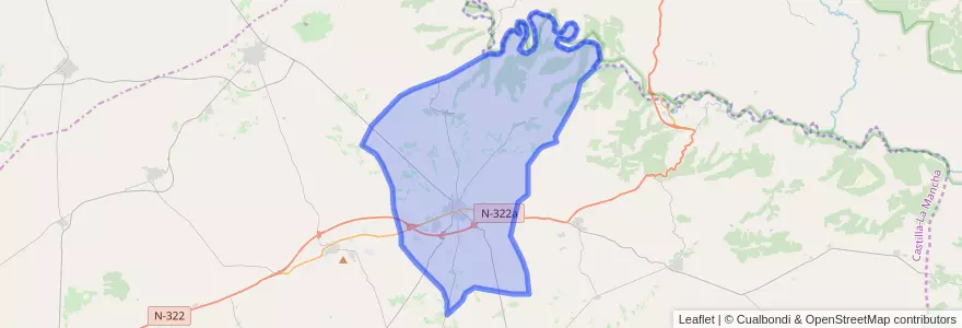 Mapa de ubicacion de Casas-Ibáñez.