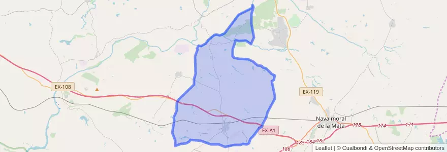 Mapa de ubicacion de Casatejada.