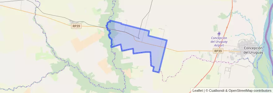 Mapa de ubicacion de Caseros.