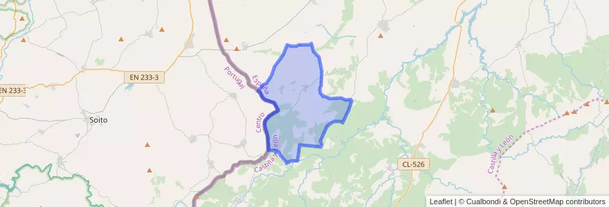 Mapa de ubicacion de Casillas de Flores.