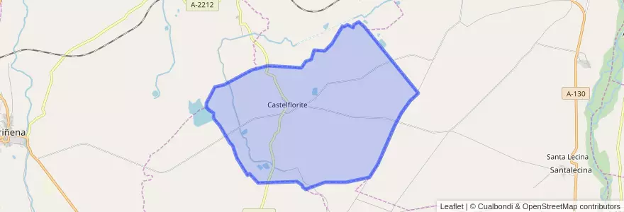 Mapa de ubicacion de Castelflorite.