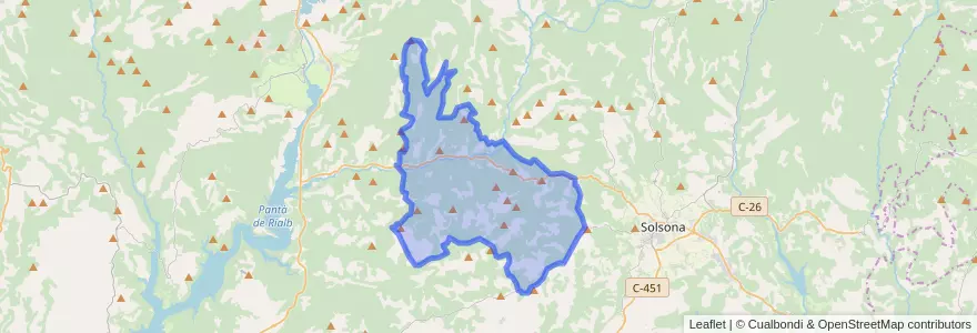 Mapa de ubicacion de Castellar de la Ribera.