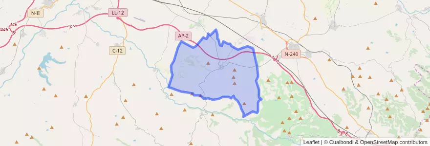 Mapa de ubicacion de Castelldans.