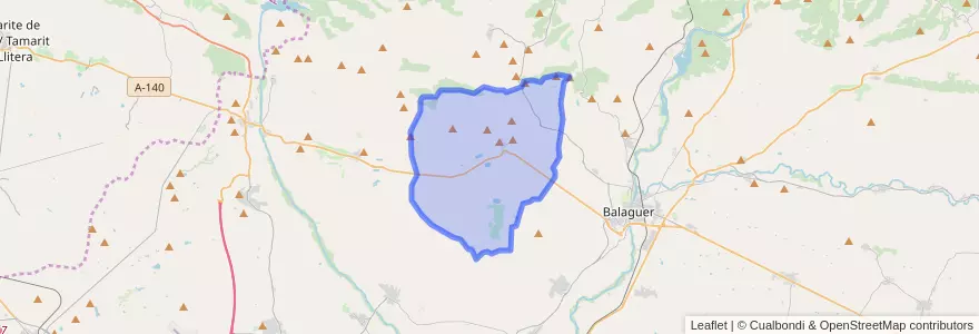 Mapa de ubicacion de Castelló de Farfanya.