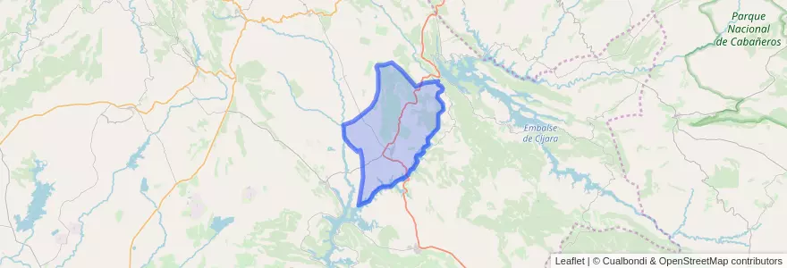 Mapa de ubicacion de Castilblanco.