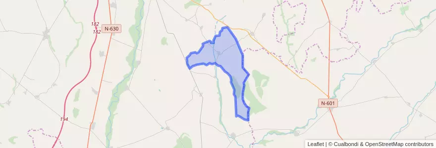 Mapa de ubicacion de Castilfalé.