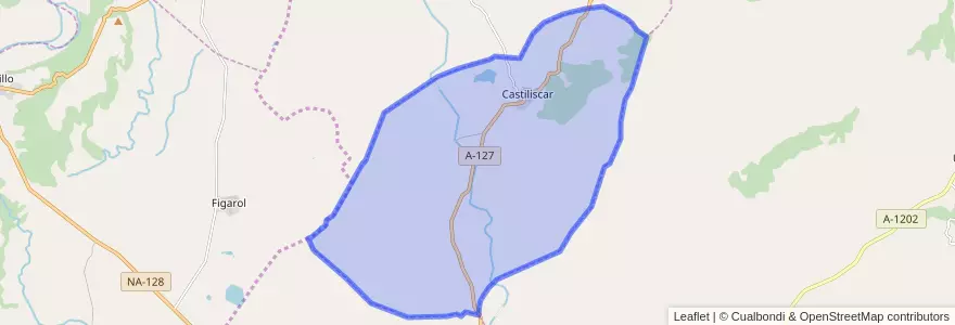 Mapa de ubicacion de Castiliscar.