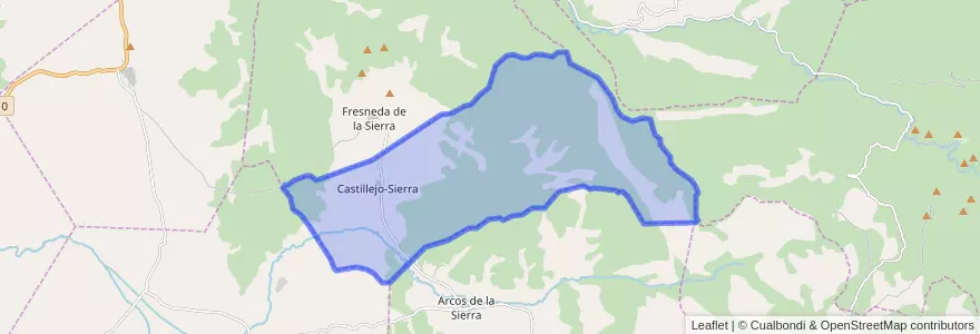 Mapa de ubicacion de Castillejo-Sierra.