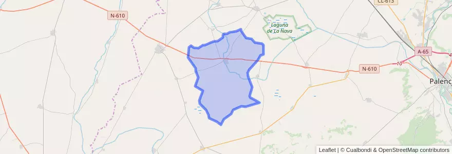 Mapa de ubicacion de Castromocho.
