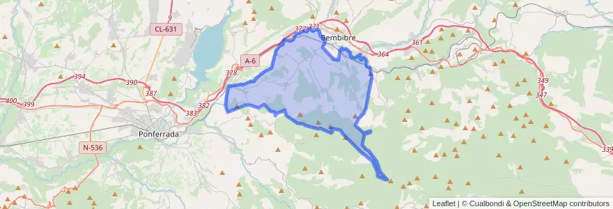 Mapa de ubicacion de Castropodame.
