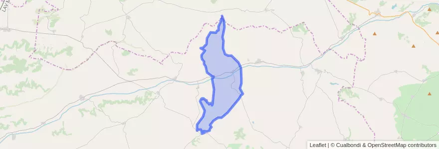 Mapa de ubicacion de Castroverde de Cerrato.