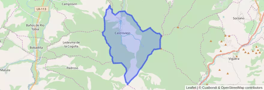 Mapa de ubicacion de Castroviejo.