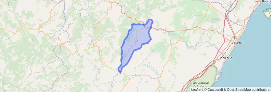 Mapa de ubicacion de Catí.