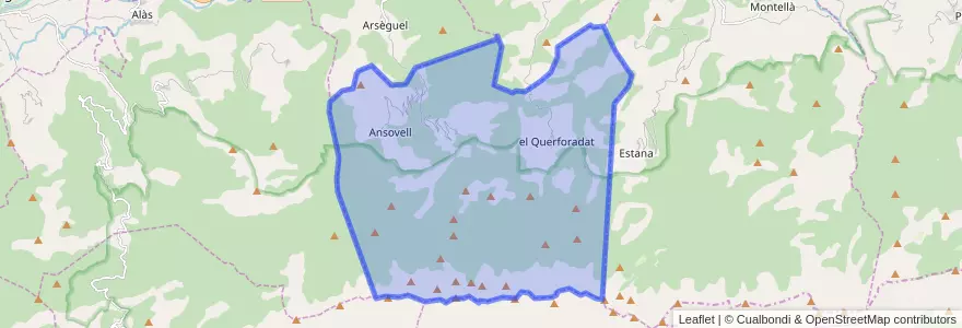 Mapa de ubicacion de Cava.