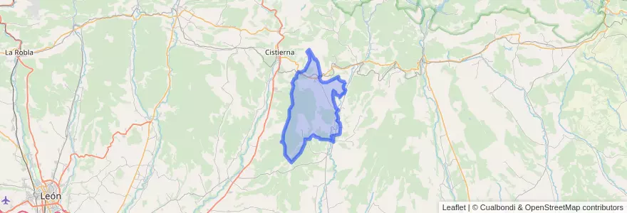 Mapa de ubicacion de Cebanico.