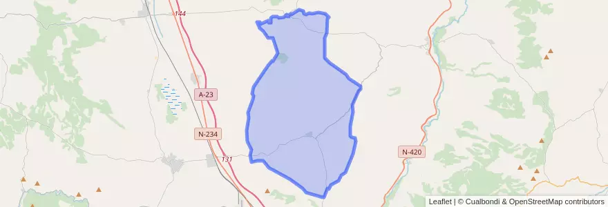 Mapa de ubicacion de Celadas.