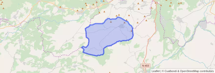 Mapa de ubicacion de Cenicientos.