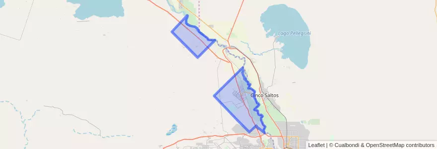 Mapa de ubicacion de Centenario.