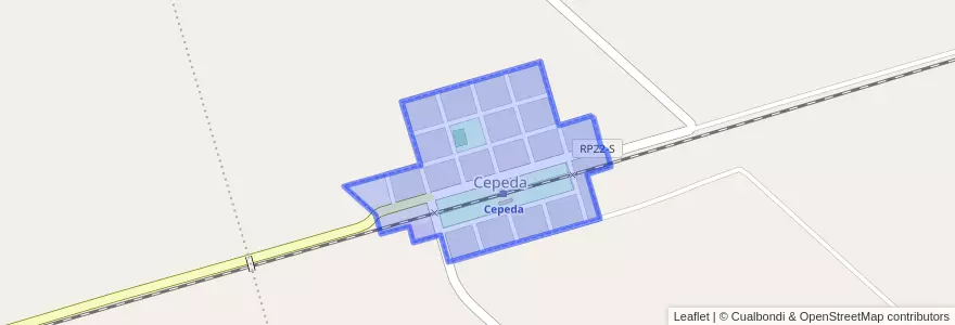 Mapa de ubicacion de Cepeda.