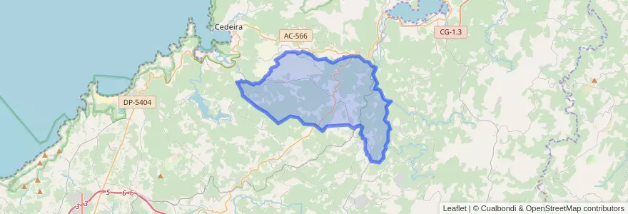 Mapa de ubicacion de Cerdido.