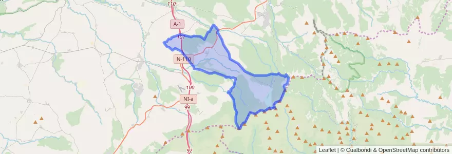 Mapa de ubicacion de Cerezo de Arriba.