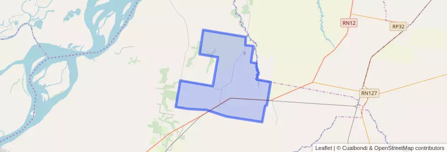 Mapa de ubicacion de Cerrito.