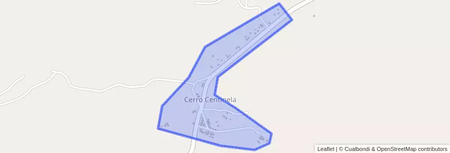 Mapa de ubicacion de Cerro Centinela.