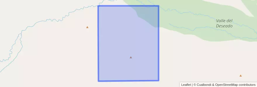 Mapa de ubicacion de Cerro Vaca.