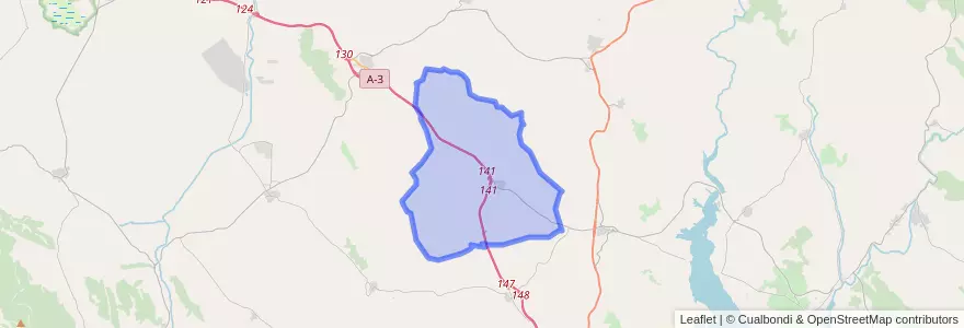 Mapa de ubicacion de Cervera del Llano.