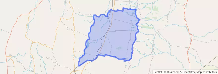 Mapa de ubicacion de Chacabuco.