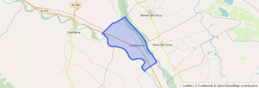 Mapa de ubicacion de Chalamera.